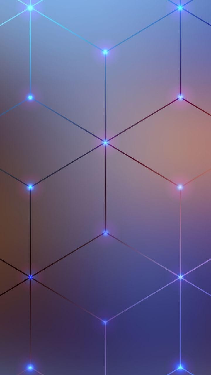 3D Isometric Geometric Accent Wall Feature